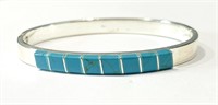 BEAUTIFUL MEXICAN TURQUOISE 925 STERLING BRACELET