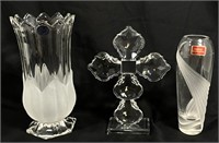 LOT OF 3 GORGEOUS COLLECTIBLE CRYSTAL DECOR