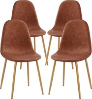 GreenForest Dining chairs  Pu Leather (Set of 4)
