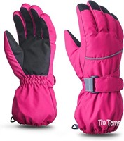 NEW Pink Kids Warm Gloves Winter Waterproof