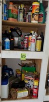 Contents of Cabinet-Cleaning Supplies &