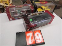 3 DIECAST CARS - 'DA,CROWN VIC, '69 BARRACUDA,