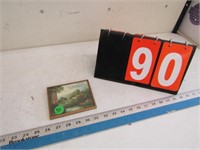STACY STOCK YARDS BUFFALO ADVERTISING THERMOMETER