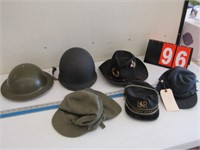 MILITARY HELMETS AND HATS