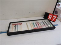 COLLECTION OF LETTER OPENERS IN CASE