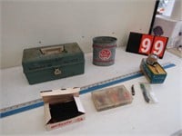 TACKLE BOX, MINNOW TRAP AND OTHER FISHING