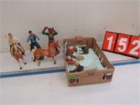 PLASTIC HORSES AND ACTION FIGURES