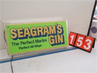 SEAGRAM'S GIN LIGHT UP SIGN