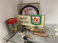 Advertising Items, Vintage Fishing Lures, Marbles