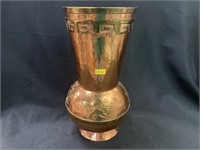 Middle Eastern Copper Embossed Vase