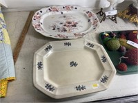 2 Decorative Porcelain Platters