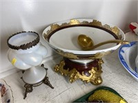 Punch Bowl with Candle Holder