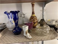 Art Glass Vases with Fluid Light