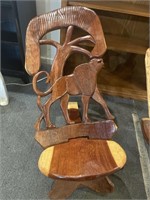 Wooden carved Palaver chair