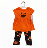 Girls Cat & Jack 2 piece Halloween outfit size 2T