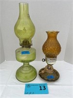 Lot of 2 - oil lamps