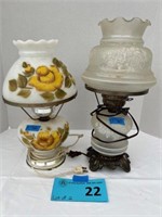 2 pcs - decorative globe lamps