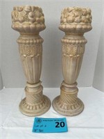 2 pcs candle holders 18" tall