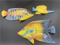 (3) Wood Decor: Tropical Fish