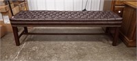 Upholstered Bench 61" x 17" x 18"(H).