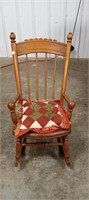 Child's Wooden Rocking chair 26 1/2" H.