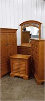 6 Pc. Bedroom Suite: Chest Of Drawers 36" x 18" x
