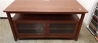 Wood TV Stand With Doors And Shelves 46" x 22" x