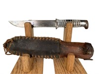 WWII Theater Made Fighting Knife with Lucite