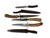 German Austrian Hunting Knives Stag Handles