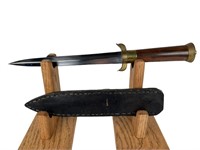 Brass Wood Fixed Blade Knife