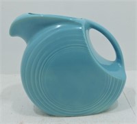 Vintage Fiesta disc water pitcher, turquoise