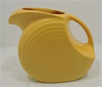 Vintage Fiesta disc water pitcher, yellow