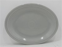 Vintage Fiesta platter, gray