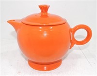 Vintage Fiesta large teapot, red, chip to finial