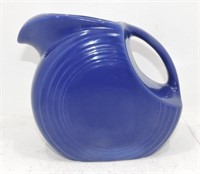 Vintage Fiesta disc water pitcher, cobalt