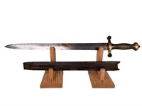 1800s Brass Handled Short Sword