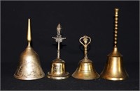 4pcs Unique Decorative Brass Bells