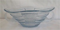 Blue Sowerby Glass Elephant Handled Bowl