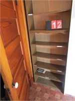 7 SHELF BOOKCASE - LOCATED UPSTAIRS, BRING HELP