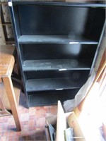 METAL BOOKCASE - LOCATED UPSTAIRS, BRING HELP