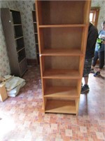 PRESSBOARD BOOKCASE - LOCATED UPSTAIRS