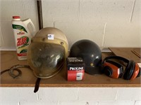 HELMETS, HORSESHOES, EAR PROTECTION, CAR WASH,