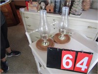 2 CANDLE LAMPS