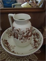 WATER PITCHER AND BOWL SET