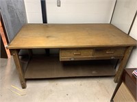 DESK/TABLE 3 DRAWERS 34 H X 74 W X 38 D