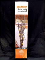 Sylvania 24" 3 piece glitter twig set