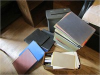 GROUP OF MISC PAPER AND NOTEBOOKS AND PAPER