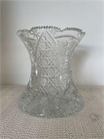 Pin-Wheel Cut Glass Vase 5.5" 110107821