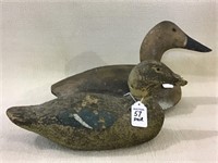 Pair of Unknown Decoys (One Bill is Damaged)