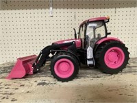 Rare Ertl Pink IH-Case Tractor With Front End Load